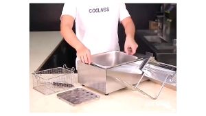 CSS Double Deep Fryer Electric Stainless Steell Deep Oil Fryer Single Electric Fryer 6Litters