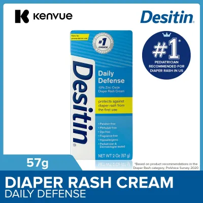 Desitin Daily Defense Diaper Rash Protection Cream Instantly Soothe Diaper Rash Discomfort 57g