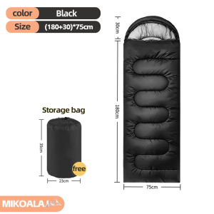 Premium Sleeping Bag Camping Hiking Hooded Sleep Bags Warm Blanket Beg Tidur