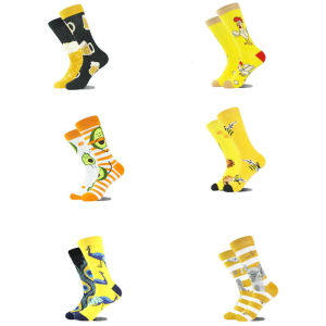 Thiết kế hình động vật tất kiểu vận động viên hài hước mới lạ Vớ qua mắt cá chân tất kiểu ủng không che bàn chân ấm tất ống dài trung bình tất cổ cao vớ bất đối xứng