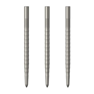 MISSION Dart Point - 32/36/40mm Black/Silver Ripple Dart Needle Replacement Steel Darts Point 3Pcs/Pack