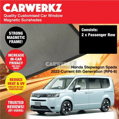Customised Window Magnetic Sunshades for Honda Stepwgn Stepwagon Spada 2022-Current 6th Generation (RP6/7/8) Japan MPV