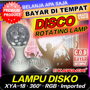 Kawachi Lampu Disko LED Mini Rotating Disco Lamp Light RGB XIMY XYA-18 Colokan EU Lampu Efek Pencahayaan Panggung Pertunjukan Show Disko Pesta Bar Perayaan Natal Disco Lamp Garansi 1 Bulan Laz COD Bisa Bayar di Tempat Sasa Mall