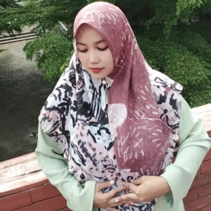 Hijab Instan Zipper Resleting Motif Bahan Voal Premium Segiempat Terbaru