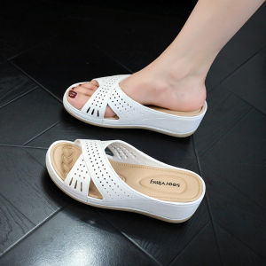Free Shipping Thick-Soled Slippers Odor-Resistant Suitable For Outdoor Wear Beach And Seaside Use Comfortable And Durable WomenS Summer And Autumn New Style Non-Slip For Indoor Use