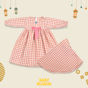 Gamis Bayi Perempuan 6 12 Bulan Zaira Set
