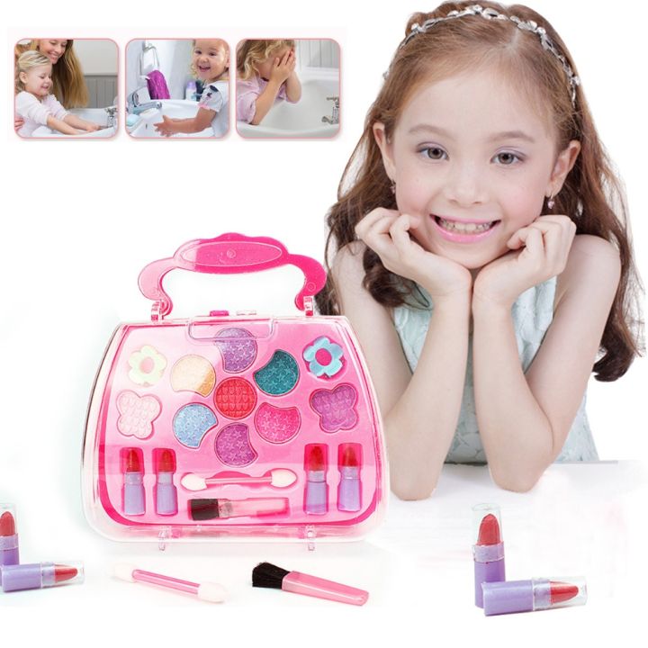 Wonderful Toys Kids Girl Makeup Set Eco-friendly Cosmetic Pretend Play ...