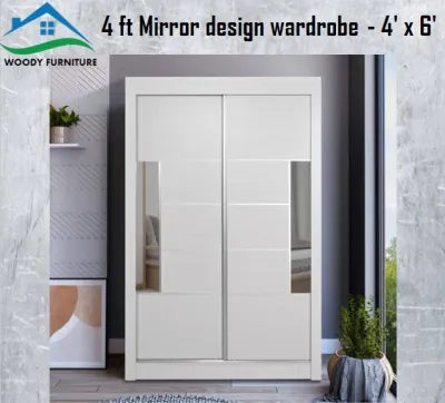 Pre installed: 4 ft sliding door wardrobe