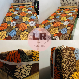 FOAM COVER WITH 3S ZIPPER - 100% PURE CANADIAN COTTON (RANDOM DESIGN/COLOR)