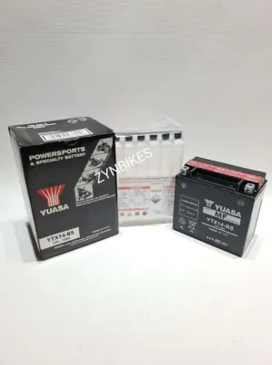 MOTORCYCLE BATTERY YUASA YTX14-BS