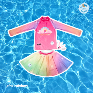 Baju Renang Anak Perempuan UV Protection KIDDIE SPLASH (baju dan rok plus celana dalam)
