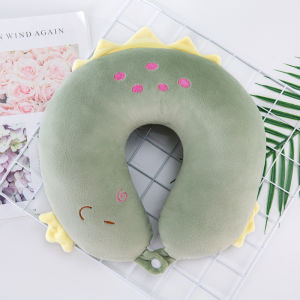 Cartoon U Shaped Pillow Neck Support Travel Nap Pillow Student Office Rest Double Camel Bantal Leher