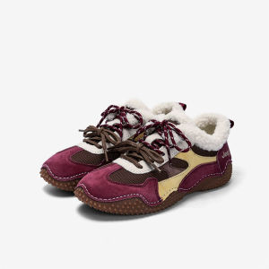 Jeep spirit mary jane Autumn and Winter New Lightweight Soft Bottom Retro Warm and Velvet Womens Shoes