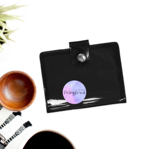 DOMPET KARTU KANCING / DOMPET MINI TRANSPARAN / DOMPET ALBUM LOGAM DAN KARTU