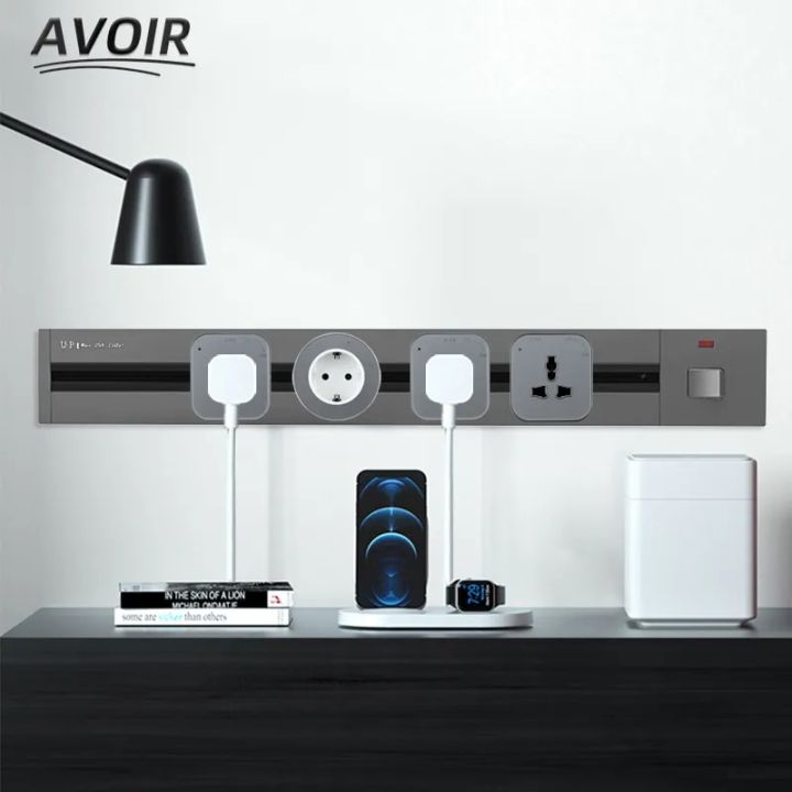 【Great Selection】 Avoir Wall Extension Socket Electric Mobile Track ...