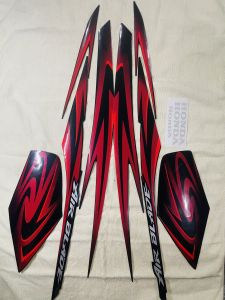 Bộ tem decal dán xe máy Honda Airblade đời 2007 màu đỏ đen zin thái siêu đẹp