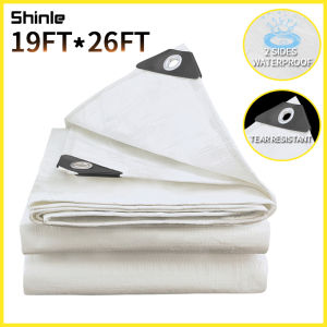 trapal waterproof makapal lona trapal sale size 6ft x9ft/12ft x19ft/19ft x26ft White rain cover truck cover Multiple sizes available