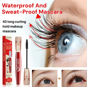 4D Waterproof And Sweat-Proof Mascara Volumizing Smudge-proof Thickening Lengthening Long-lasting Eye Makeup