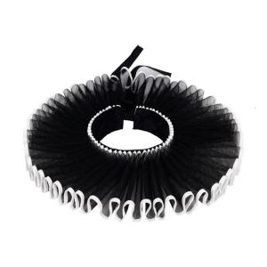 Renaissances Large Collar Fashion Adjustable Collar Light weight Meshes Collar for Costumes Daily Use
