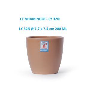 Ly cốc nhựa melamine nhám ngói uống trà đá Ø 7.7 x 7.4 cm - LY 32N