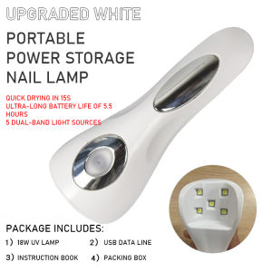 Uv Lamp Nail Dryer 18W Handheld Uv Lamp Rechargable For Nail Art Gel Polish