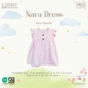 LIBBY Lilydress Gaun Dress Anak Bayi Perempuan Katun Premium Umur 6 bulan - 4 tahun