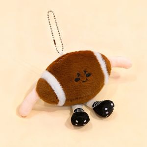 UNMEGONI Bag Charming Football Stuffed Toy Rugby Tennis Cute Plush Toys Funny Creative Golf Plush Doll Birthday Gifts
