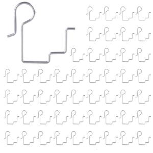 50pcs kim loại thép đèn giáng sinh Clip thực tế Đèn Ngoài Trời Clip ngoài trời máng xối Móc Đèn treo lâu dài