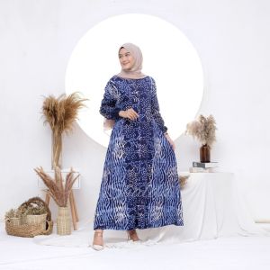WILONA DRESS GAMIS RAYON CANDI MEKAR GAMIS BATIK CAP GAMIS BATIK SHALDA