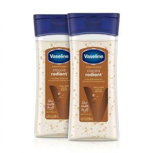 Vaseline Intensive Care Cocoa Radiant Body Oil 200ml 100% Pure Cocoa Butter Glowing Skin Moisturizer