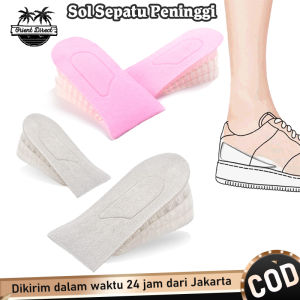 3 Layer Insole Penambah Tinggi 5cm Peninggi Sepatu Silikon Pria Wanita Adjustable Height