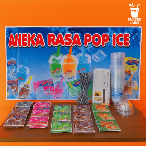 POP ICE PAKET USAHA + CUP PRINTING | PAKET USAHA POP ICE ANEKA RASA