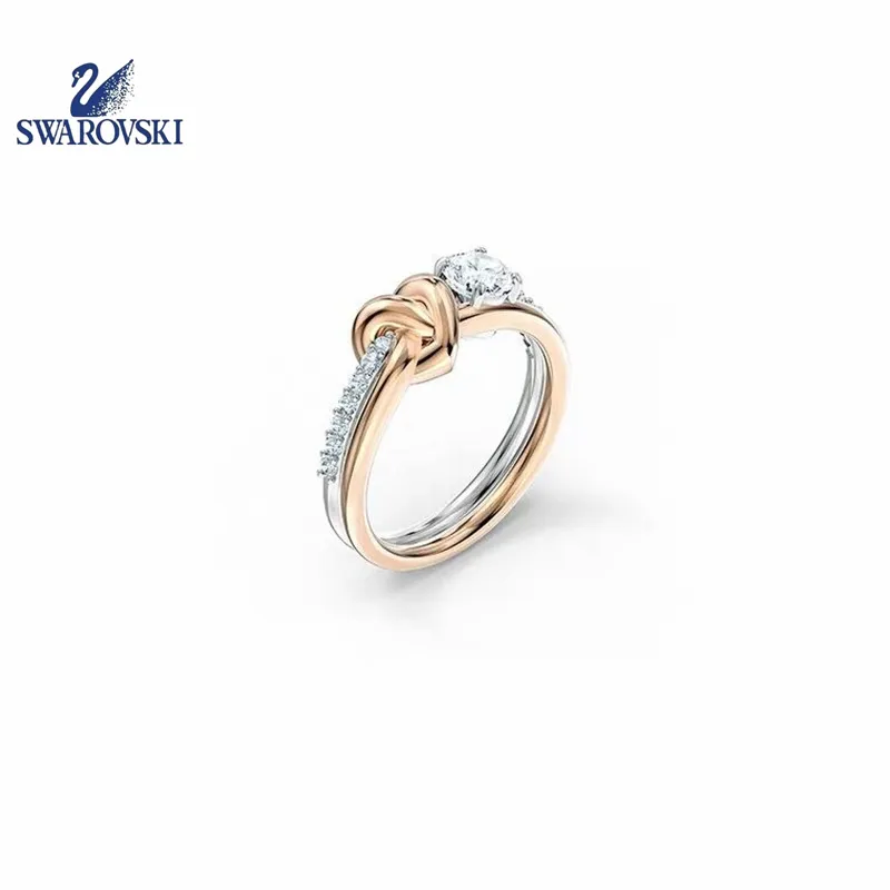 SWAROVSKI Ring for women SWAROVSKI Heart Kink Ring Crystal Heart