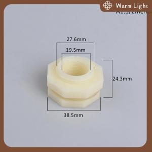 Warm Light ABS 1 2ถังเก็บน้ำแบบเกลียว 3 4 1 ท่อเชื่อมต่อสำหรับตู้ปลา