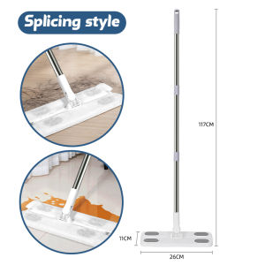 Electrostatic Dust Removal Mop Disposable Floor Cleaning Mop 360° Rotation Flat Mop for Tile Marble Glass Hardwood Laminate Lazy Fellow Mop