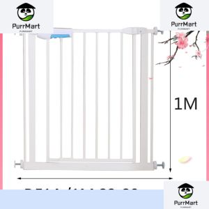 [SG SELLER] 100CM Baby Toddler Safety Gate Auto Lock Safety Pressure Mount Baby Gate Stairway Doorway Fence Dog Children