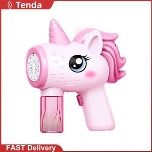 Kids Foam Play Bubble with Unicorn Theme and Light for Outdoor Fun