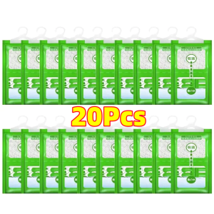 5/10/15/20Pcs Desiccant Hanging Dehumidifier Bags Rain Drying Bag Wardrobe Hanging Hygroscopic Desiccant Moisture Absorbent Anti-Mold Desiccant Packets Closet Cabinet Wardrobe Hanging Moisture Absorber Dehumidifier Bags for Closet and Cabinet COD
