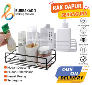 Rak Besi Rak Kamar Mandi Rak Besi Tempel Tanpa Bor Rak Penyimpanan Rak Logam RKBS