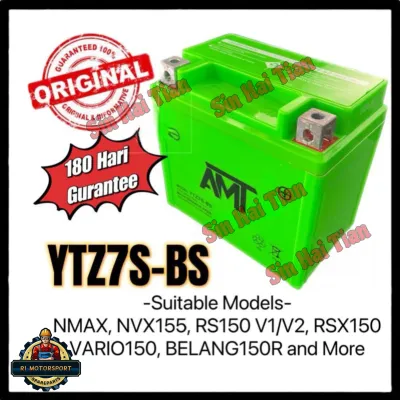 6 BULAN GUARANTEE 🗓 GEL BATTERY YTZ7S-BS YTZ7 AMT RS150 RSX150 NMAX NVX155 VARIO125 VARIO150 BELANG150 RSX150 CBR NEW