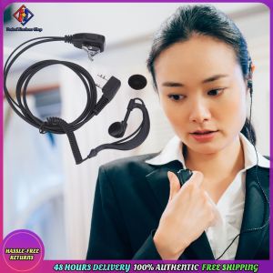 Vodool 2 PIN Earpiece Headset PTT MIC Interphone Earphone Earpiece 1M Walkie Talkie Headset with Microphone Walkie Talkie Earbud