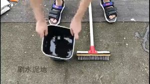 WildPioneer Floor Brush Metal Wire Wood Handle Scrub Broom Bathroom Tile Pool Garden Corner Cleaning