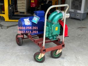 Máy hút bùn hút chất thải chăn nuôi chống tắc họng 100 dùng motor điện 15kw 3 pha