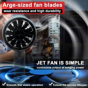 Turbo Violent Fan Lithium Violent Leaf Blowing High Power Hair Dryer Mini Fan Handheld Brushless Motor Blower Accessories ﻿