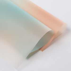 Kertas Buket Gradient Double Line Flower Wrapping Paper Gradasi Color KB116