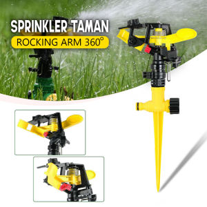 Alat Siram Impact Rain Air Untuk Kebun Ladang Debu Rocking Arm Muter 360 Derajat - Rotate Sprinkler Spray Nozzle Air Irigasi Taman 1/2" - Alat Penyiram Tanaman Sprinkler Irigasi Taman Berputar 360 Derajat