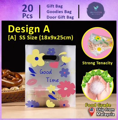 Gift Bag 20Pcs Goodies Good Time Premium Food Grade Quality Thicken Transparent Clear Plastic Bag (145) Wedding Thank You Snack Baking Packing Bag