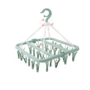 treo quần áo 32 kẹp đa năng gấp gọntiện dụng Mắc chùm phơi đồ cho bé sơ sinh giá hong tất khăn yếm đồ dùng gia đình