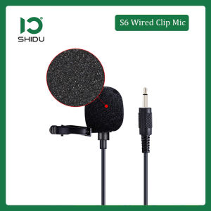 SHIDU S6 Wired Clip Microphone 3.5mm Voice Amplifier Speaker