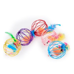 Đồ Chơi Cho Thú Cưng Lồng Sắt Chuột Mạnh Mẽ Và Chịu Cắn Mèo Lồng Đồ Chơi Chuột Nhiều Màu Sắc -Lumbley